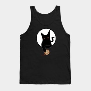 Black Cat pet lover Tank Top